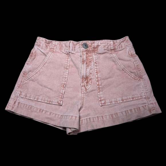 American Eagle Outfitters Pants - American Eagle Outfitters Pink Corduroy Super Stretch Utility Shorts Size 0